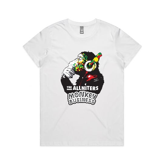 Ladies Monkey Business T-shirt White